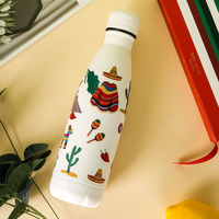 Bouteilles isothermes sous vide pour cola, peintes par pulvérisation et thermolaquées, en stock, couleur et logo personnalisables