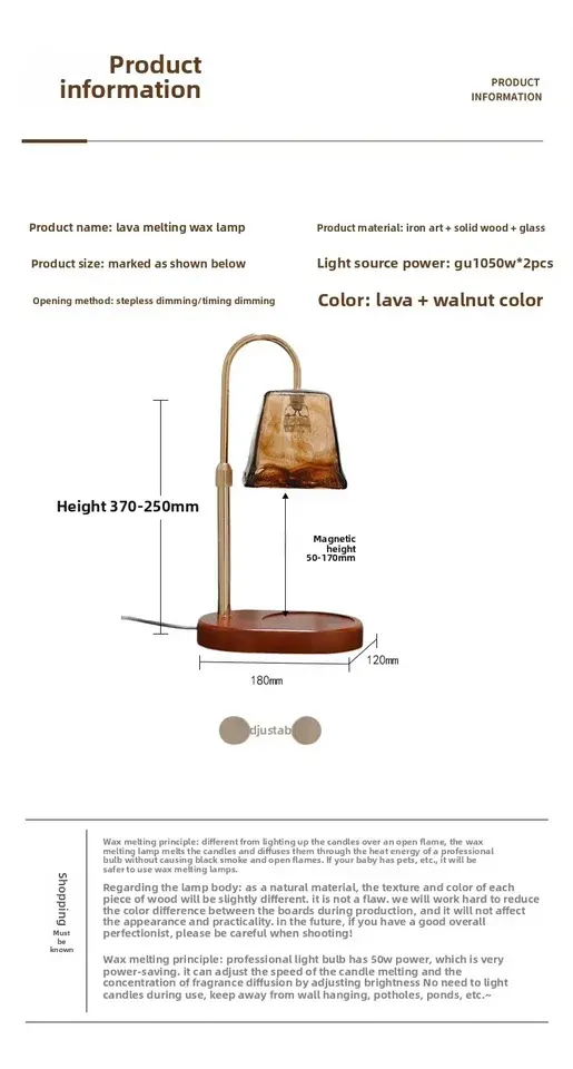 ORANGLES Ancient Style Dimmable Candle Warmer Lamp | Adjustable Timing Electric Wax Melter | Bedroom Atmosphere Decor – orangles Qatar - elegant presentation - exhibiting components - Image 6 of 6 | ideal for home | Discount on Ancient Style Dimmable Candle Warmer Lamp | Adjustable Timing Electric Wax Melter | Bedroom Atmosphere Decor – orangles Qatar Virginia | Free Shipping ORANGLES