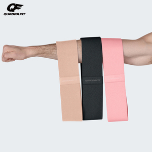 뜨거운 판매 직물 저항 밴드 사용자 정의 색상 요가 필라테스 에어로빅 강도 훈련 저항 루프 밴드 - Product Image 6