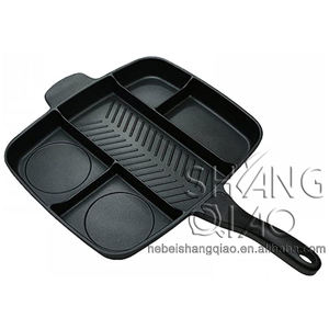 Poêle à frire antiadhésive <span class=keywords><strong>de</strong></span> 15 pouces, livraison gratuite, plateau <span class=keywords><strong>de</strong></span> <span class=keywords><strong>cuisson</strong></span> séparé, 5 en 1, ustensiles <span class=keywords><strong>de</strong></span> cuisine en <span class=keywords><strong>fonte</strong></span> pré-assaisonnée, poêle et Grill - Product Image 6