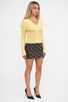 Cardigan Femme Personnalisé OEM & ODM en Maille Côtelée à Manches Longues – Gilet Décontracté Tendance Automne Hiver Noël en Viscose – Ropa De Mujer