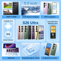 Teléfono Móvil S26 Ultra Mini 5G al por Mayor, Android 14, 6GB+128GB, Portátil, Desbloqueado, Versión Global