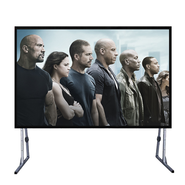 120" Fast Folding Projector Screen, Outdoor Use Home Movie Theater Projection Screens, Profession Factory Good Price