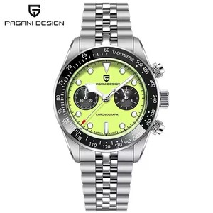 Montre à quartz de luxe pour homme BB Panda PD-1813, chronographe sport, acier inoxydable, verre saphir, 5BAR - Product Image 1