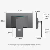Usine OEM 27 pouces QD-OLED 2K 240Hz moniteur de jeu 0.03ms GTG type-c 90W HD2.1 panneau de jeu affichage