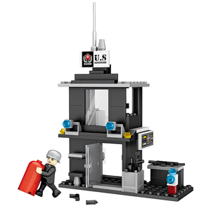COGO 3D Bloques de Construcción de Plástico para Niños, 8 en 1, Juego de Construcción de la Ciudad, <span class=keywords><strong>SWAT</strong></span>, Ladrillos de Ensamblaje, Juguetes para Niños - Product Image 5