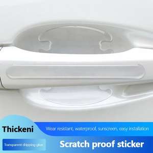 Poignée de porte de voiture, protection contre les rayures, autocollant latéral, peinture, film de protection contre les rayures, 8 pièces - Product Image 3