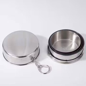 Verre à liqueur sûr de qualité alimentaire avec logo personnalisé 60ML 140ML 250ML Tasse pliante en acier inoxydable SilverGold pour voyage <span class=keywords><strong>randonnée</strong></span> pique-nique - Product Image 5