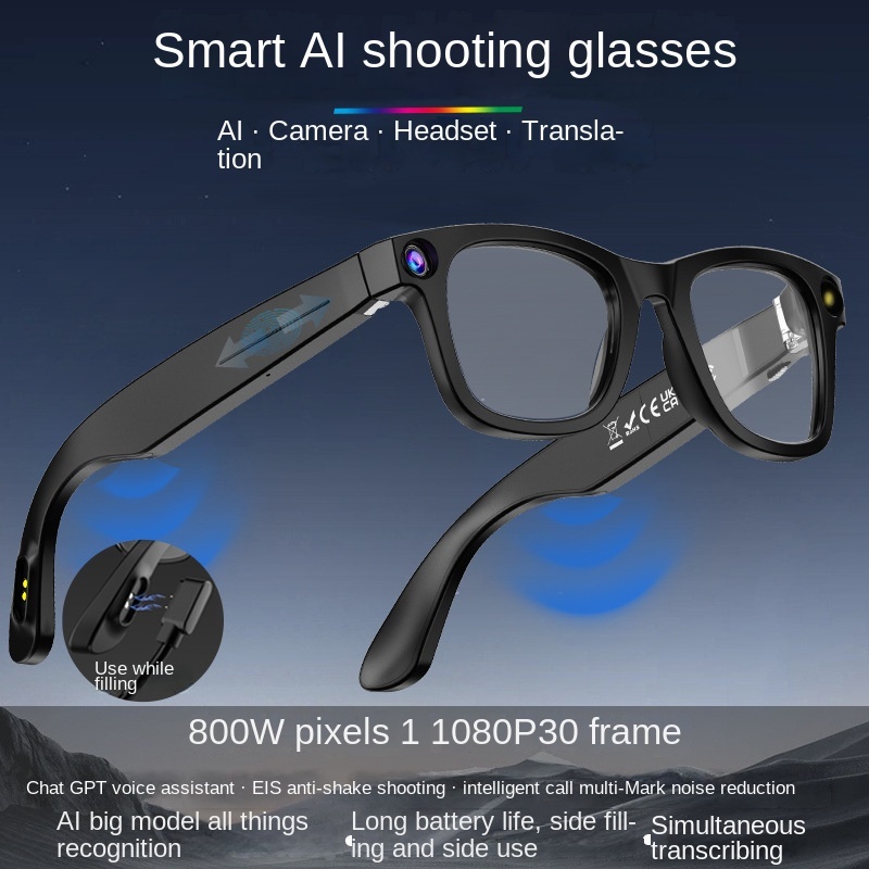 G300 AI Smart Glasses 800W HD Camera 32GB WIFI Transfer ChatGPT Gesture Control AI Translation Photography Smart Glass · image 5
