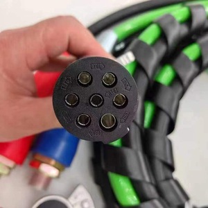 Kit de tuyau d'air de frein de camion, connecteur à 3 voies avec coupleurs et raccords pour la réparation et le remplacement du système de freinage de remorque - Product Image 3