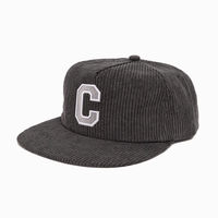 Casquette de baseball en velours côtelé de qualité supérieure personnalisée par le fabricant, profil bas, casquette en velours côtelé personnalisée