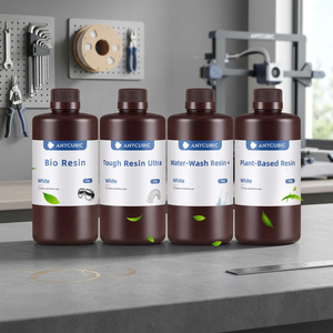 Paquete de Resinas Ecológicas con 3 Resinas Resistentes y 1 Resina de Origen Biológico/Vegetal/Lavable con Agua para Materiales de Impresión Sostenibles - Product Image 2