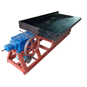 Separador por Gravedad, Mesa Vibratoria Pequeña para Procesamiento de Minerales con Motor y Marco Rojo - Product Image 1