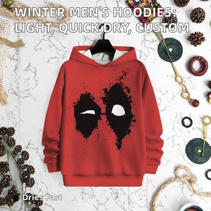 Sweat à capuche décontracté pour homme, de haute qualité, imprimé, coupe classique, en molleton léger Spandex/Coton - Product Image 2