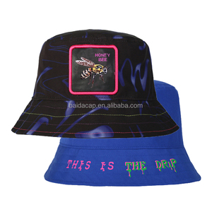 Nuovo Cappello a Secchiello Reversibile Originale, Personalizzabile all'Ingrosso, in Cotone e Tela, Cappello da Golf, Cappello con Motivi Animali, Unisex - Product Image 4