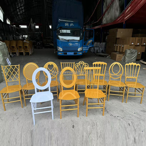 Sillas Chiavari Blancas <span class=keywords><strong>de</strong></span> Plástico para Hotel, Suministros <span class=keywords><strong>de</strong></span> Muebles <span class=keywords><strong>de</strong></span> Foshan, Sillas Napoleón Doradas para Banquetes <span class=keywords><strong>de</strong></span> Boda - Product Image 1