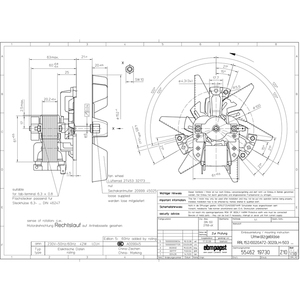 พัดลมแกน ebmpapst รุ่น RRL152 0020A72-3020LH-503amn ขนาด 200 มม. 42 วัตต์ 230 โวลต์ AC พัดลมไฟฟ้า พัดลมแอร์ พัดลมชิลเลอร์ - Product Image 4