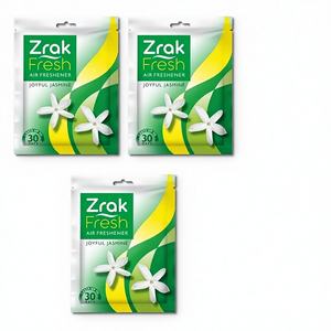 Désodorisant de poche suspendu Zrak éco-responsable au gel, parfum orange, pour salle de bain et voiture, élimine les odeurs, dure 30 jours - Product Image 1