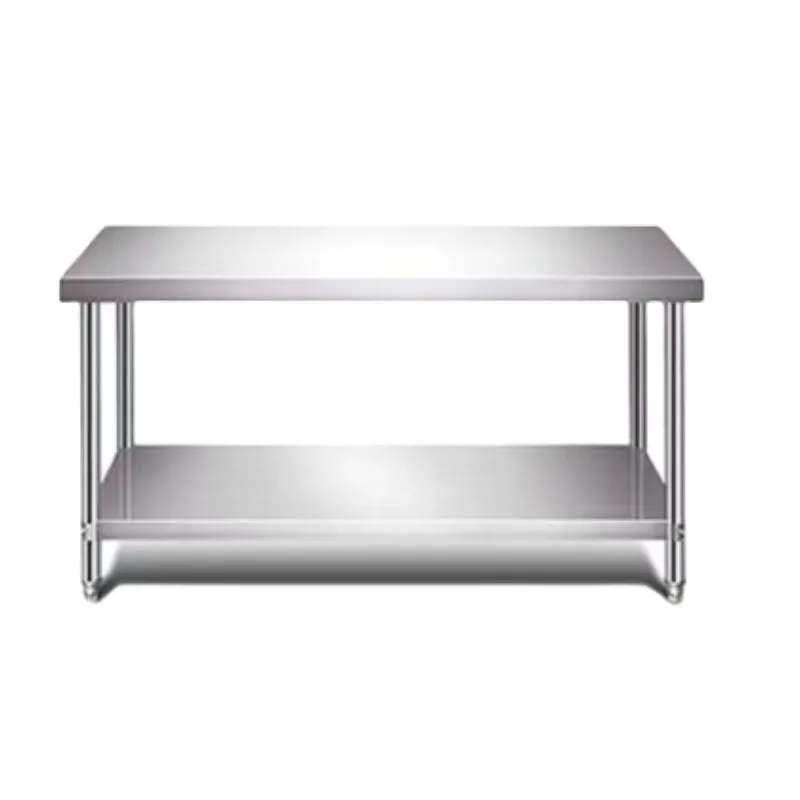 Ticari mutfak hazırlık masa 201 / 304 paslanmaz çelik çalışma masası için fabrika doğrudan satış