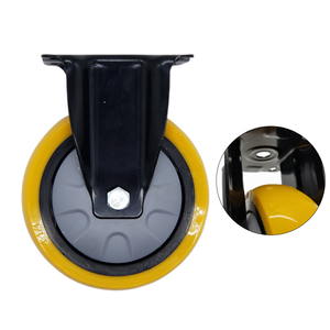 Rodízios Industriais Rotativos Amarelos de TPE de 5 Polegadas de Tamanho Médio para Carrinhos de Mão - Nova Personalização SYSanajang - Product Image 1