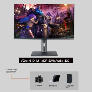 Gaming Monitor Free Sync With 144hz 27 Inch Frameless LED 24 Inch Replacement Tv Screen Lcd Gaming Pc Computer Monitor