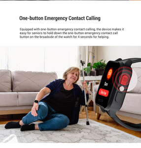 New Wearable khẩn cấp thiết bị gọi điện thoại SOS sức khỏe người cao tuổi 4 gam chăm sóc Smartwatch GPS theo dõi ECG Heart Rate thông minh đồng hồ cho người cao tuổi - Product Image 3