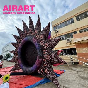 6m-8m 대형 무대 장식 풍선 태양 벽, 음악 축제 장식 풍선 벽 배경 풍선 판매 - Product Image 6