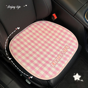 Coussin de siège de voiture en peluche pour chat, mignon, doux, antidérapant, pour quatre saisons, housse intérieure décorative, pièce unique - Product Image 3