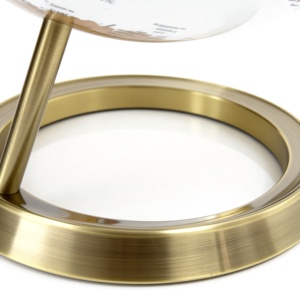 Elegante Globo Terráqueo Giratorio de 360 Grados, <span class=keywords><strong>Mapa</strong></span> del Mundo de PVC Blanco y Dorado con Base de Metal, Globo Decorativo de Escritorio para Decoración del Hogar y la Oficina - Product Image 5