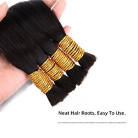 Extensions de cheveux vierges invisibles et indétectables, 100% cheveux chinois Remy, tissage simple noué à la main, décoloré, convient à toutes les couleurs