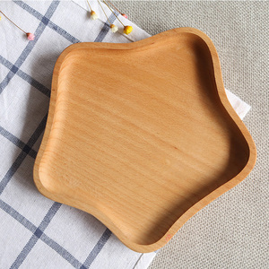 <strong>Wooden</strong> Serving <strong>Tray</strong> Cute Star Plate Kids Child <strong>Dessert</strong> Snacks Serving <strong>Tray</strong> - Product Image 5