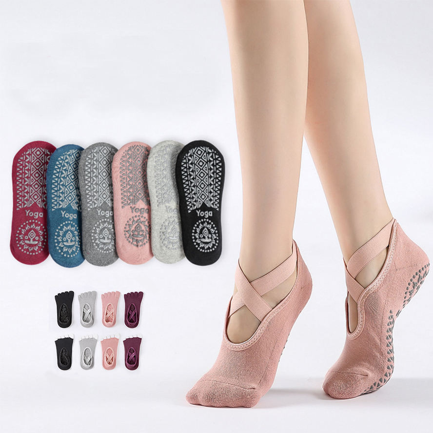 Chaussettes Unisexe Sport Chaussettes Antidérapantes Yoga - 4 Paires Unisexes - Coton Confortable | Pour Maison Et Sport Chaussettes Unisexe Taille 37-44