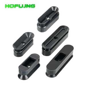 8x20B Double Hole Oval Vacuum Suction Cups White/Black Clear Silicone <b>Rubber</b> for Open Bag Packaging <b>Machine</b> - Product Image 5