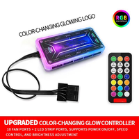 Produit en stock : Accessoires informatiques, contrôleur de musique, ventilateur PC, concentrateur de contrôle 6 broches, alimentation SATA, contrôleur RGB sans fil