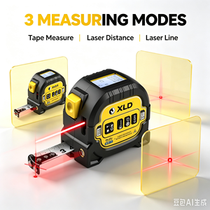 <span class=keywords><strong>Misuratore</strong></span> <span class=keywords><strong>Laser</strong></span> Digitale SMMT 3 in 1 con Metro a Nastro in Acciaio ABS da 1,5m, Livella <span class=keywords><strong>Laser</strong></span> <span class=keywords><strong>Metrica</strong></span>/Imperiale, Strumento Portatile - Product Image 6