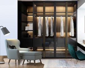 Perfil de armario de vidrio multifuncional: marco de aluminio integrado para vitrinas y vitrinas de vino - Product Image 4