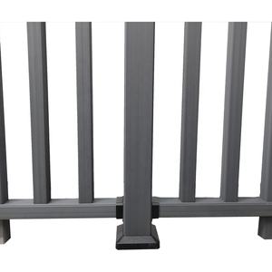 Rampe extérieure stable aux UV facile à assembler Rampe de terrasse en composite pour l'extérieur Balustrades en <span class=keywords><strong>bois</strong></span> WPC <span class=keywords><strong>Kit</strong></span> de main courante de balcon - Product Image 4