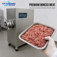 Nouvelle hachoir à viande commerciale Xiahong JR-120 7,5 kW 1T/h avec plaque de couteau de 120 mm pour la transformation de saucisses