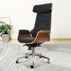 Couro De luxo massagem ponto de 7 giratório ergonômico confortável high back boss presidente executivo cadeira de escritório manager