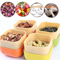 Logo personnalisable 55*55mm 2oz Mini boîte à thé carrée en métal poudre bonbons cosmétique conteneur cadeau boîte bouchon à vis alimentaire chocolat