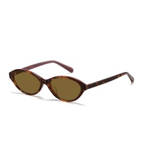 Petites lunettes de soleil ovales Y2K de créateur, verres en nylon, anti-lumière bleue, marques de luxe, lunettes de soleil en acétate pour femmes