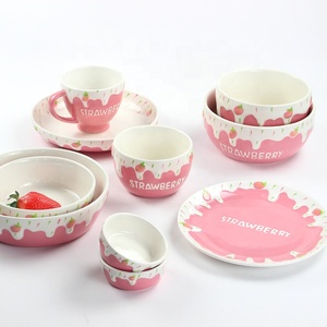 Tazón <span class=keywords><strong>de</strong></span> Cerámica con Diseño <span class=keywords><strong>de</strong></span> Fresa, Venta Caliente en AliExpress, Tazón para Ensalada, Vajilla <span class=keywords><strong>de</strong></span> Porcelana, Juego <span class=keywords><strong>de</strong></span> Tazones para <span class=keywords><strong>Sopa</strong></span> con Letras en Relieve <span class=keywords><strong>de</strong></span> Fresa - Product Image 2