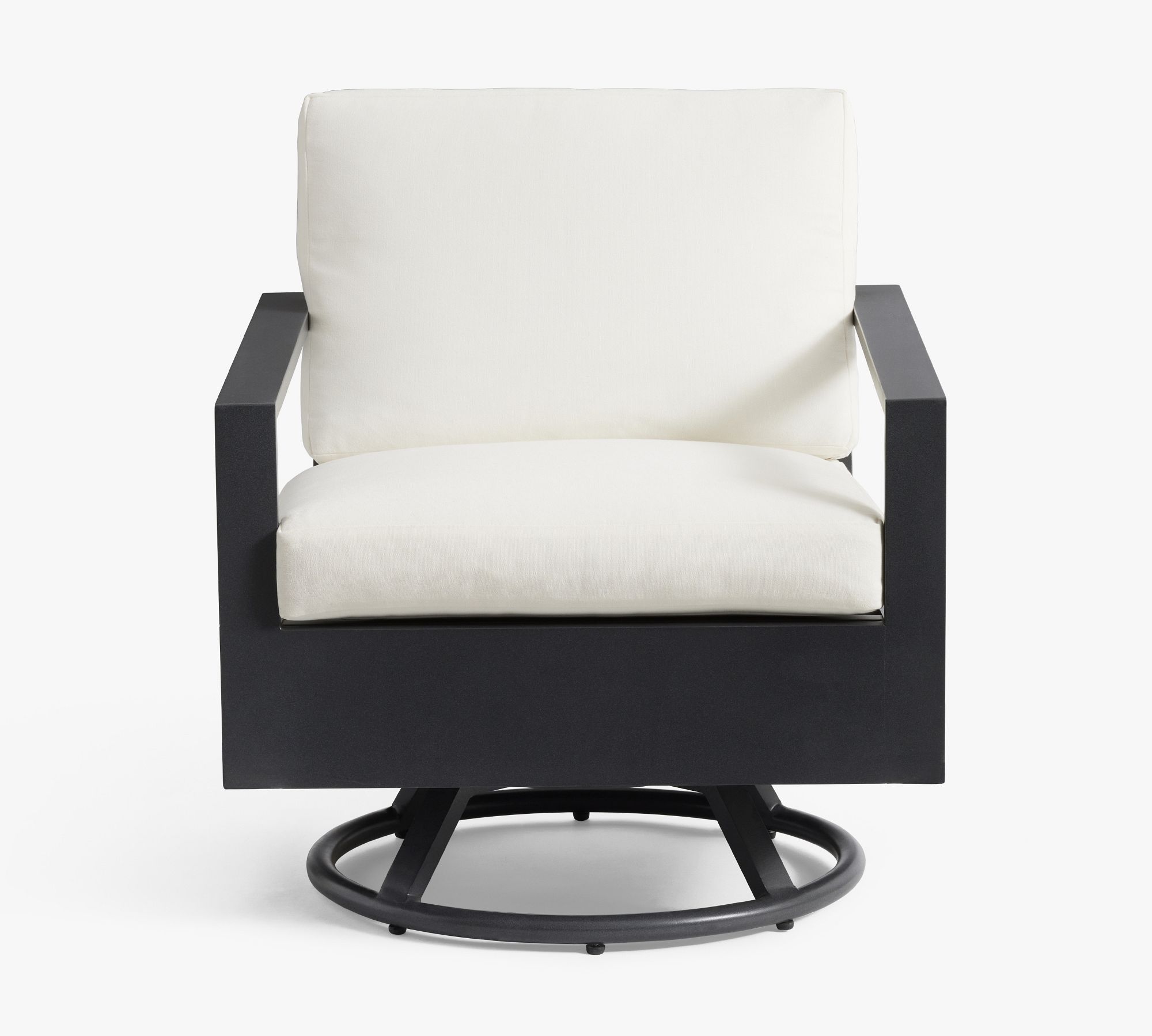 New Design Durable Factory Nordic Patio Alum Aluminium Modern Furniture Garden Outdoor Outside Fabric Sofa Swivel Chair