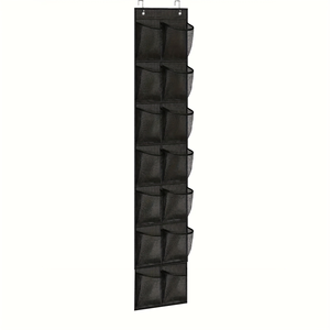 Organisateur de chaussures suspendu – à accrocher sur la porte, poches en filet, transparent – grande capacité, gain de place – pour chambre, placard, dortoir, etc. - Product Image 4
