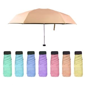 Fournisseurs chinois, fabricant, nouveau modèle, vente en gros, mini parapluie de voyage compact à cinq plis avec sac imperméable - Product Image 2