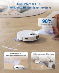 Robot de nettoyage humide et sec <span class=keywords><strong>Ecovacs</strong></span> DEEBOT T30C (20 000 Pa, ZeroTangle, vidange automatique, séchage à air chaud, détection ultrasonique des tapis) - Product Image 3