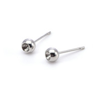 Boucles d'oreilles boule en acier inoxydable avec strass de clous d'oreille avec anneaux de boucle Boucles d'oreilles de bijoux