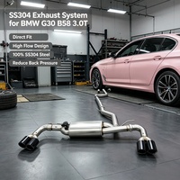 Système d'échappement Valvetronic Catback pour BMW 540i G30 B58 3.0T 2018-2024, échappement performant SS304 Axleback, mise à niveau du silencieux
