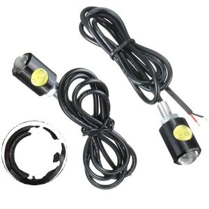 Feu de plaque d'immatriculation LED pour automobile et moto, 12V, double feu arrière décoratif haute luminosité type « œil de faucon » - Product Image 1