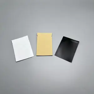 זול נוזל פאוץ שטוח חום-חותם לבן שחור נייר שקיות עבור קרם קרם מדגם שקיות